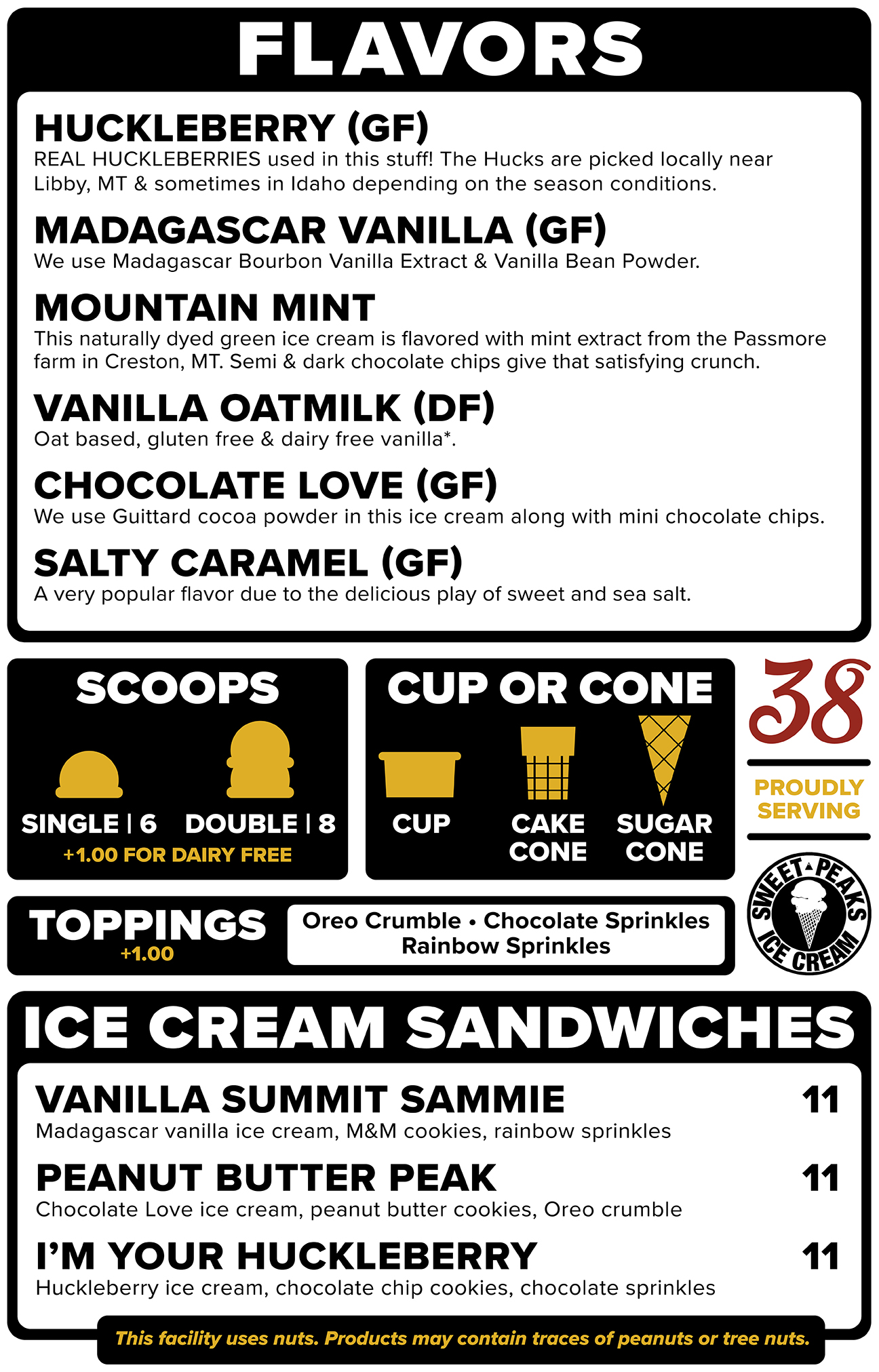 Sweet Peaks Ice Cream at Thirty Eight - 2026