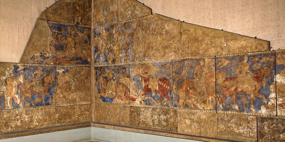 Murals from the ancient town's Blue Hall – © Terebenin