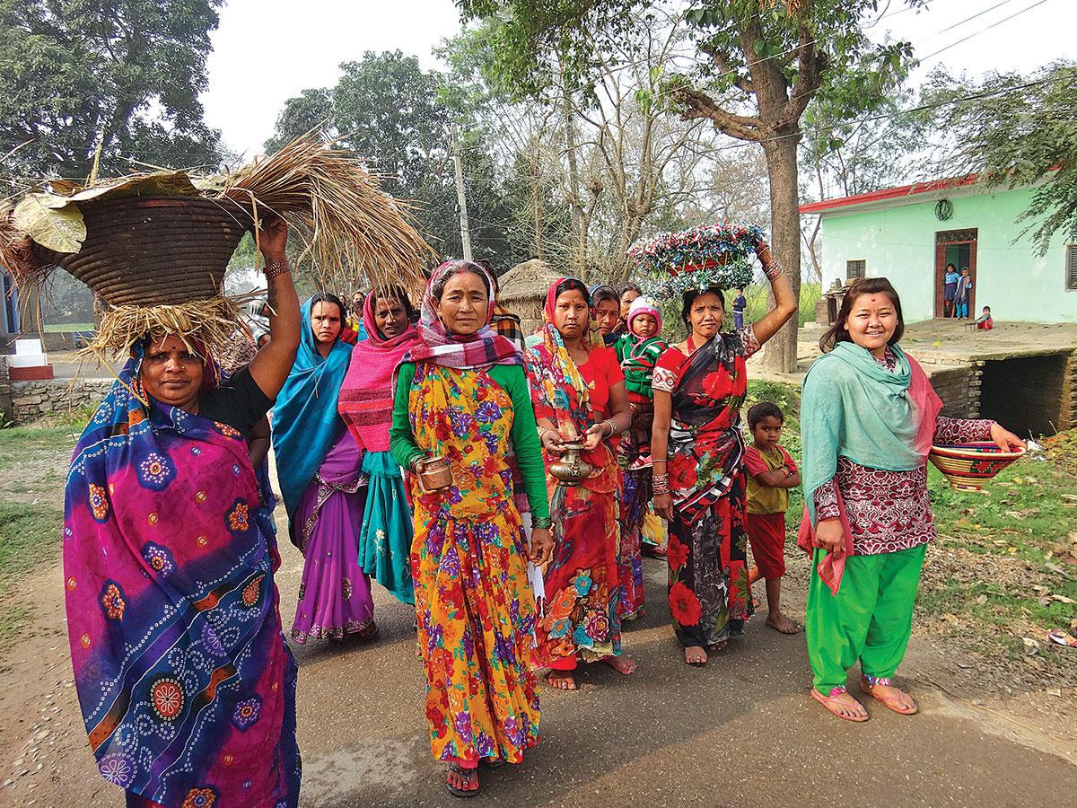 Tharu villagers are stewards of the Greater Lumbini Area – © Lumbini Development Trust