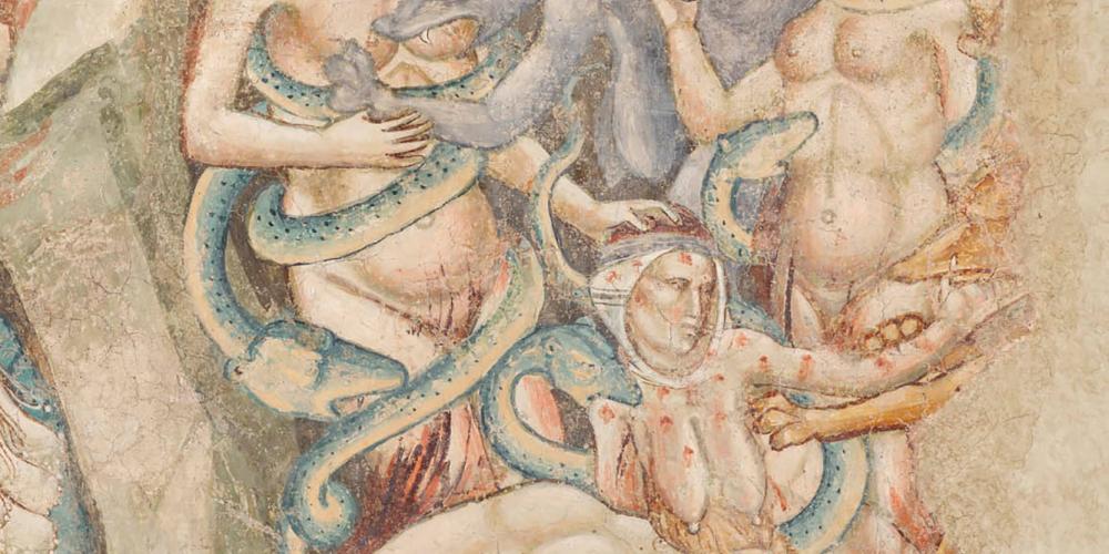 Des jours entiers peuvent être consacrés aux détails et découvertes à San Gimignano. Sur la photo : les fresques de Cenni di Francesco di Ser Cenni avec l'enfer tel que décrit par Dante Alighieri dans la "Divina Commedia". – © Musei Civici San Gimignano Des jours entiers peuvent être consacrés aux détails et découvertes à San Gimignano. Sur la photo : les fresques de Cenni di Francesco di Ser Cenni avec l'enfer tel que décrit par Dante Alighieri dans la "Divina Commedia". – © Musei Civici San Gimignano