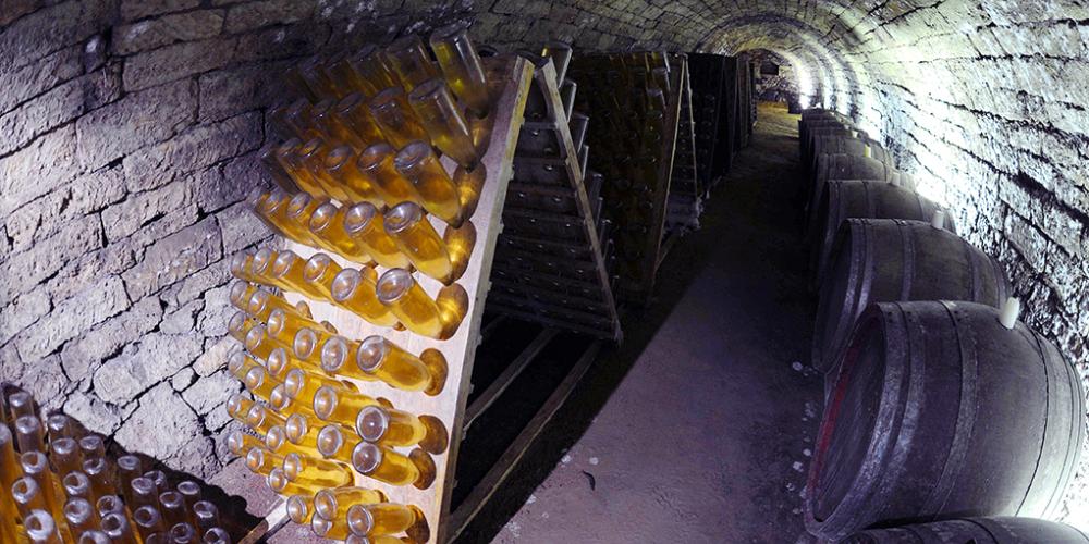 The deepest – so the coldest – part of labyrinth is used for the ageing sparkling wines following the traditional method. – © Zoltan Bakos The deepest – so the coldest – part of labyrinth is used for the ageing sparkling wines following the traditional method. – © Zoltan Bakos