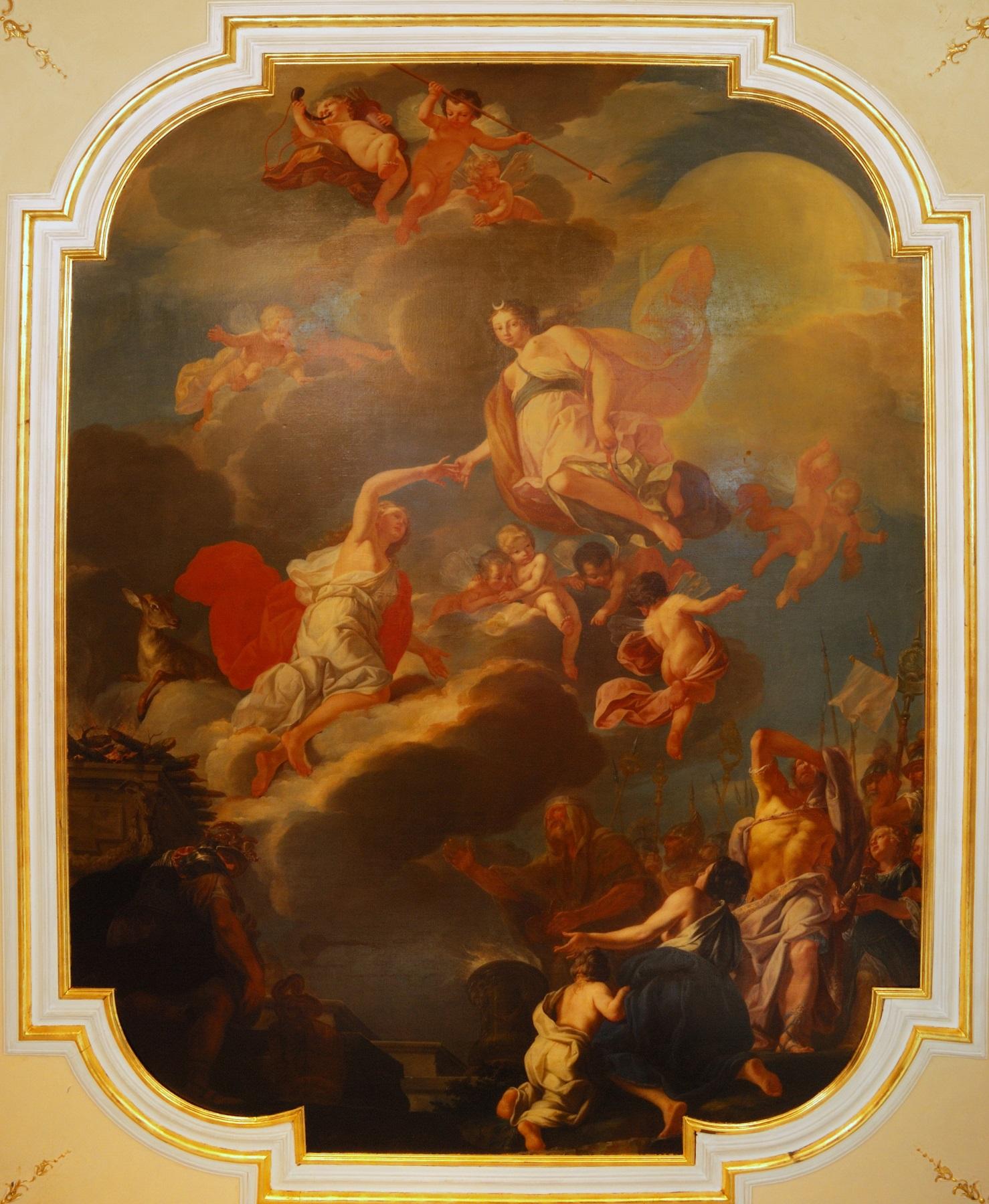 Most of the rooms at Valtice Castle have brilliant original baroque ceiling paintings, which you can learn about on the tours. – © Archive of Valtice Castle