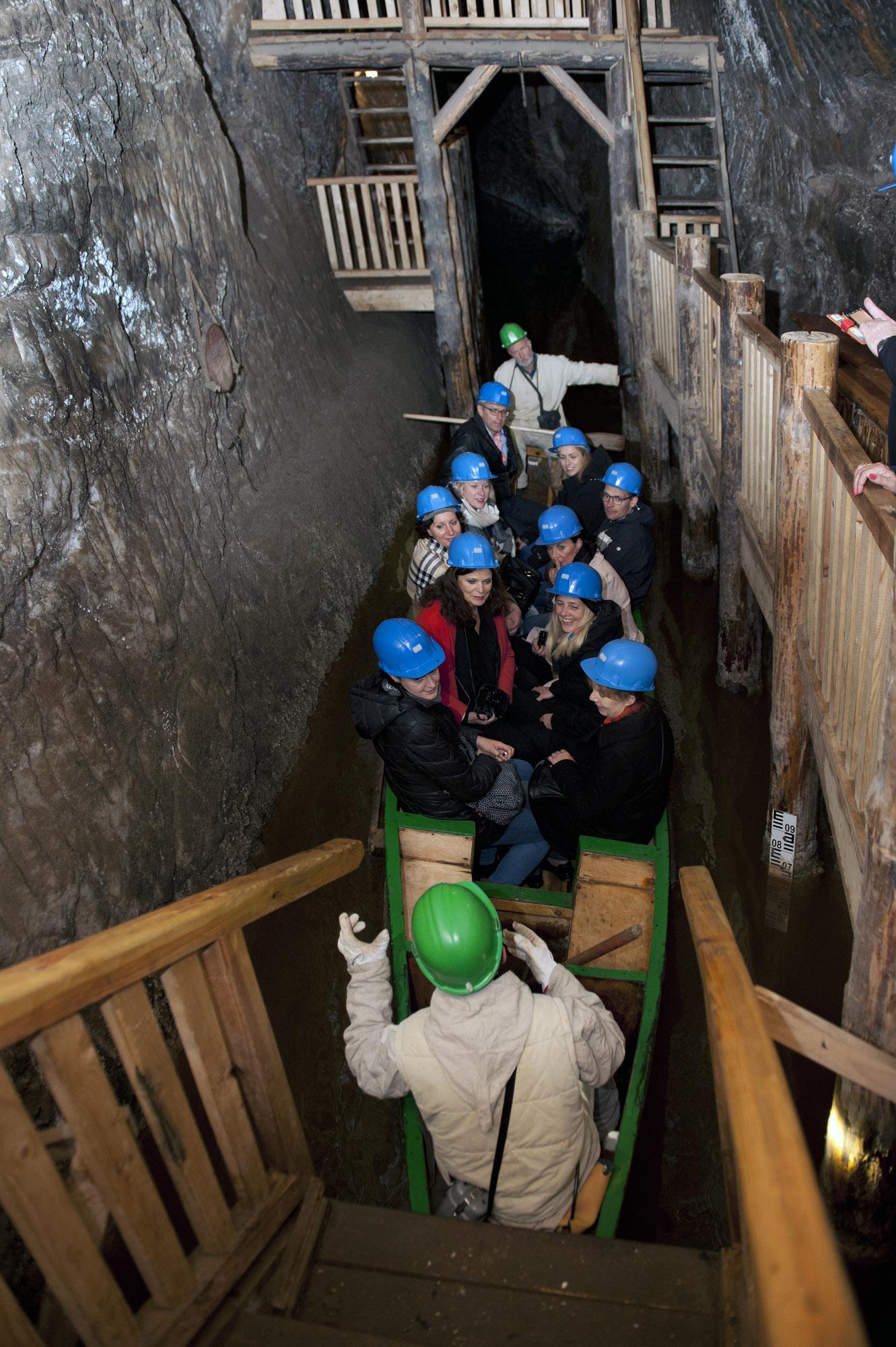 The Underground Ferry Crossing at the Bochnia Salt Mine will take you across a 120-metre-long salt lake. – © Anika Giftge