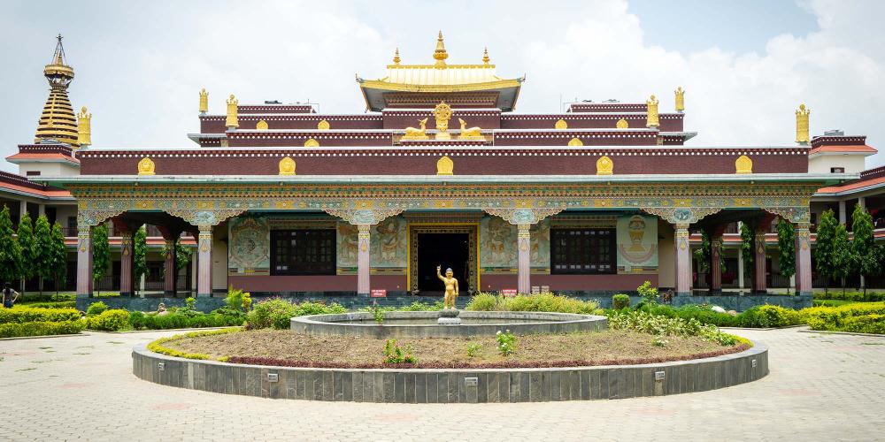 Many of the monasteries within Lumbini offer accommodation for pilgrims who want to extend their stay. – © Michael Turtle