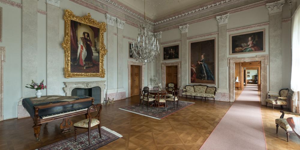 Family Hall is a part guided tour called Private Princely apartments at Lednice Castle. – © Archive of Lednice Castle Family Hall is a part guided tour called Private Princely apartments at Lednice Castle. – © Archive of Lednice Castle