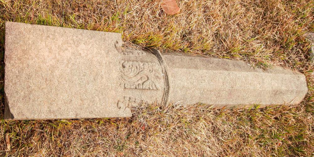 An interesting feature of the monastery is that granite stone was used for some components, like this pillar. – © Julfiker Ahmed