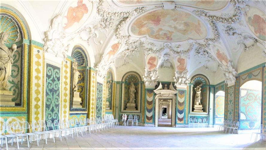 Sala Terrena of the Archiepiscopal Castle represents an outstanding artistic quality and unique iconographic content. Nowadays it is often used for wedding ceremonies. – © Tomas Vrtal