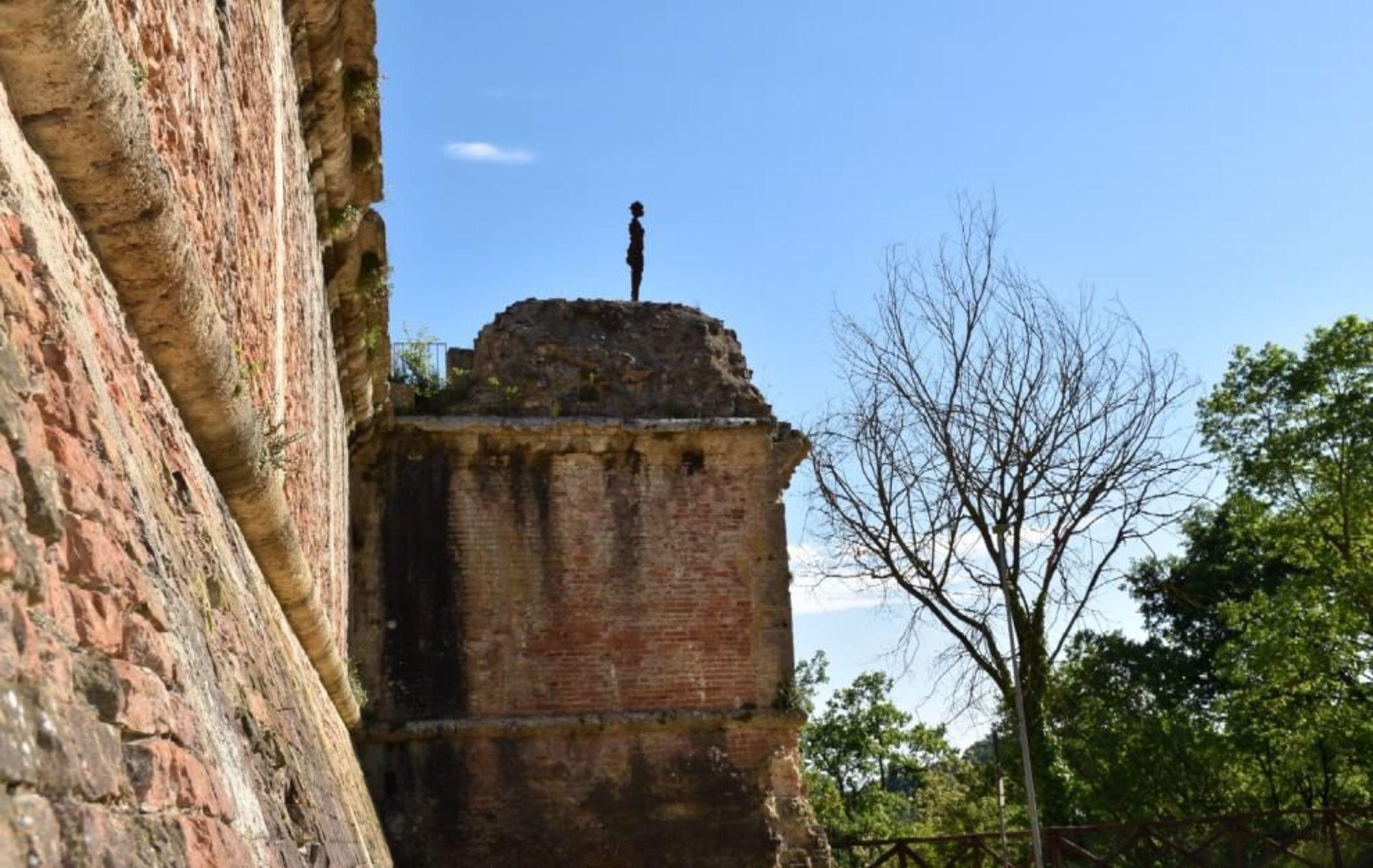 Visitors will bump into another sculpture at the Poggio Imperiale Fortress.