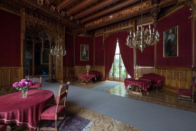 During the guided tour you will see the castle fully furnished castle rooms. – © Archive of Lednice Castle