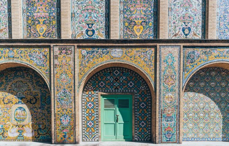 Iconic facade of Golestan Palace. – Photo by Ann Tachado
