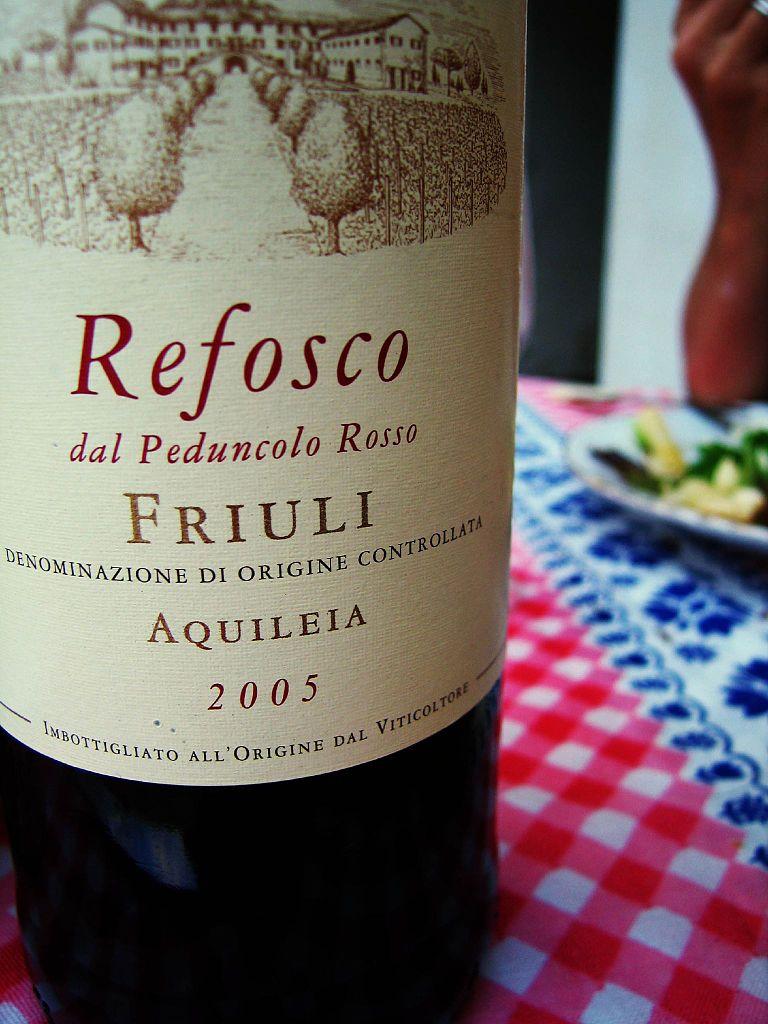 A bottle of Refosco dal Peduncolo Rosso from Friuli Aquileia DOC. – © Fabio Bruna
