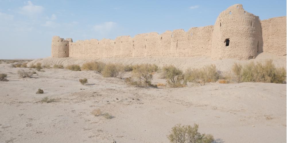 As pictured above, fortresses were also constructed to defend the prosperous trade city. – © Kunya Urgench Site