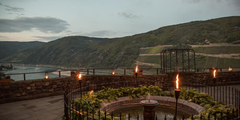 Rheinstein Castle is a key player in the cultural landscape of the Upper Middle Rhine Valley. – © Hecher Family Rheinstein Castle is a key player in the cultural landscape of the Upper Middle Rhine Valley. – © Hecher Family