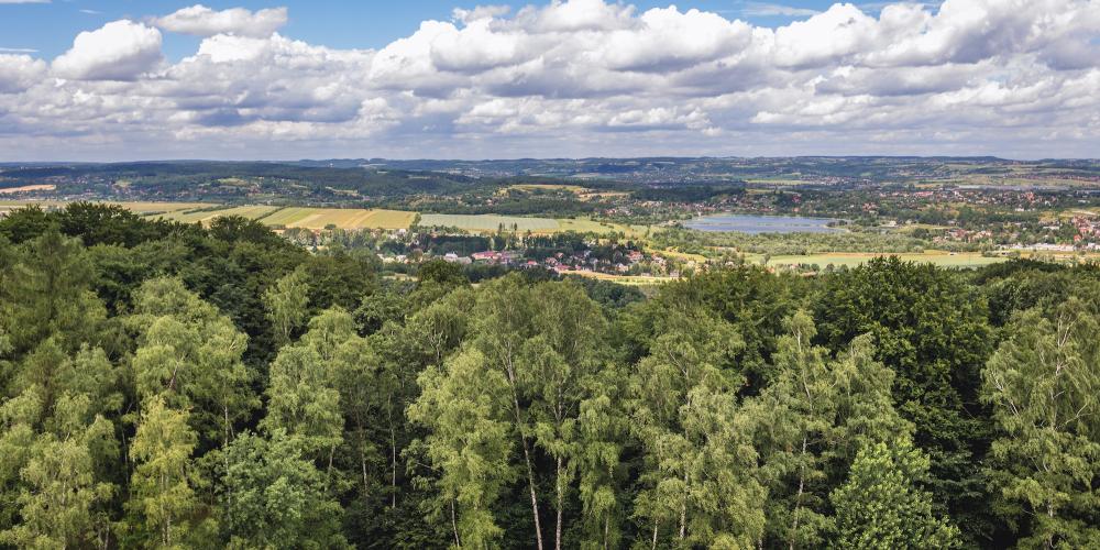 Panoramic view of Krakow from Pilsudski Mound. – © Fotokon / Shutterstock Panoramic view of Krakow from Pilsudski Mound. – © Fotokon / Shutterstock