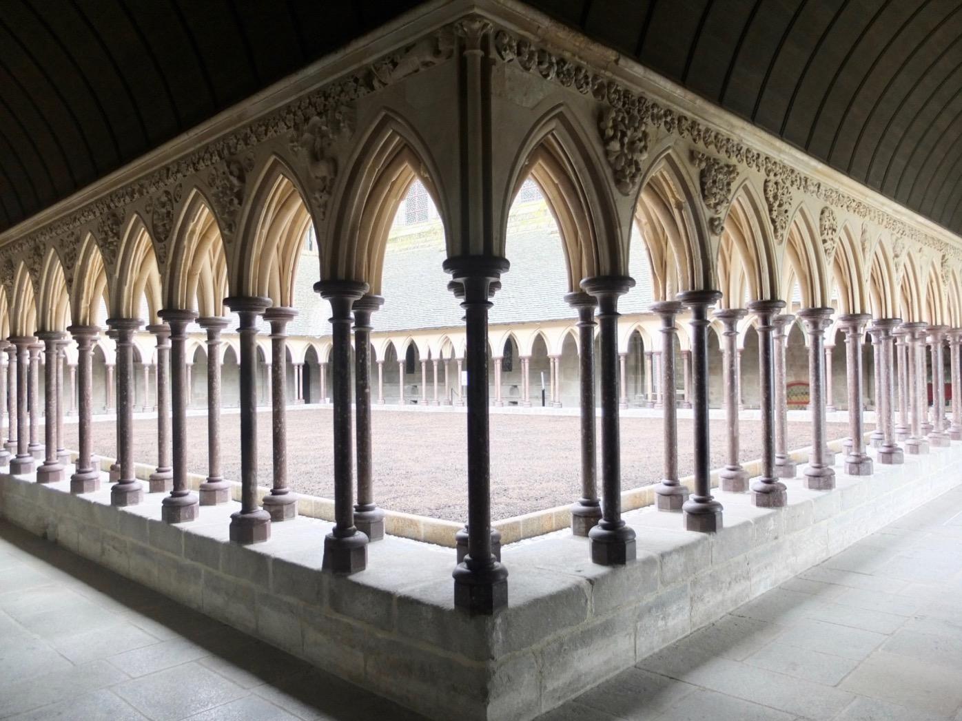 Cloisters of Mont-St-Michel – © Lucy Dewhurst