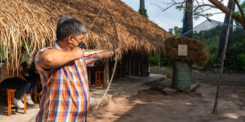 Visitors can also try other local experiences at Ban Pra Phim, including traditional archery. – © Michael Turtle