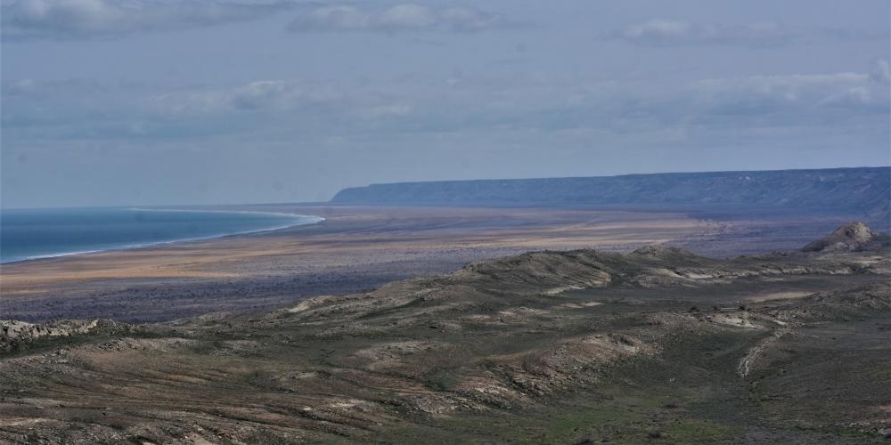 The shoreline of the western Aral Sea – © M. Gritsina The shoreline of the western Aral Sea – © M. Gritsina
