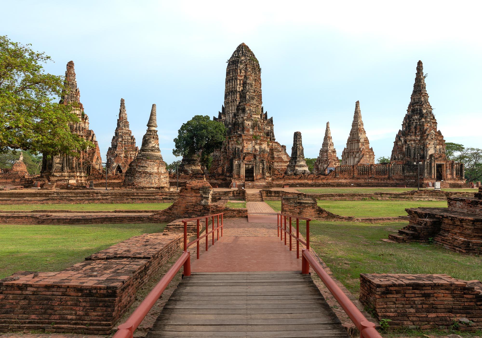 Although it isn't on the main island, Wat Chaiwatthanaram is considered to be one of the masterpieces of temple architecture in Ayutthaya. – © Michael Turtle