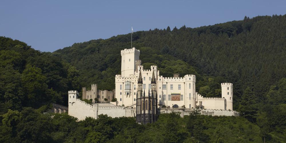 Stolzenfels Castle, Koblenz-Stolzenfels, was rebuilt between 1836 and 1842 as a summer residence for Friedrich Wilhelm IV of Prussia. – © Ulrich Peuffer / Generaldirektion Kulturelles Erbe Rheinland-Pfalz Stolzenfels Castle, Koblenz-Stolzenfels, was rebuilt between 1836 and 1842 as a summer residence for Friedrich Wilhelm IV of Prussia. – © Ulrich Peuffer / Generaldirektion Kulturelles Erbe Rheinland-Pfalz