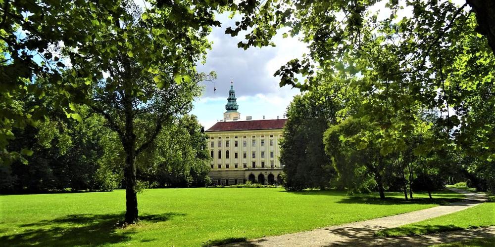 The Chateau Garden was built during an episcopate of Bishop Karl von Lichtenstein-Castelcorno who was also the founder of the Castle, the Flower Garden and the whole town of Kroměříž. – © Dana Klimešová