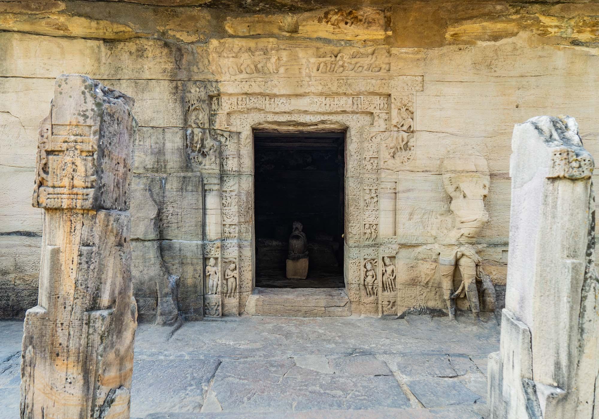 The Udaigiri Caves are just 16 kilometres from Sanchi and have incredible Hindu and Jain rock carvings done between the 4th and 5th centuries AD. – © Michael Turtle