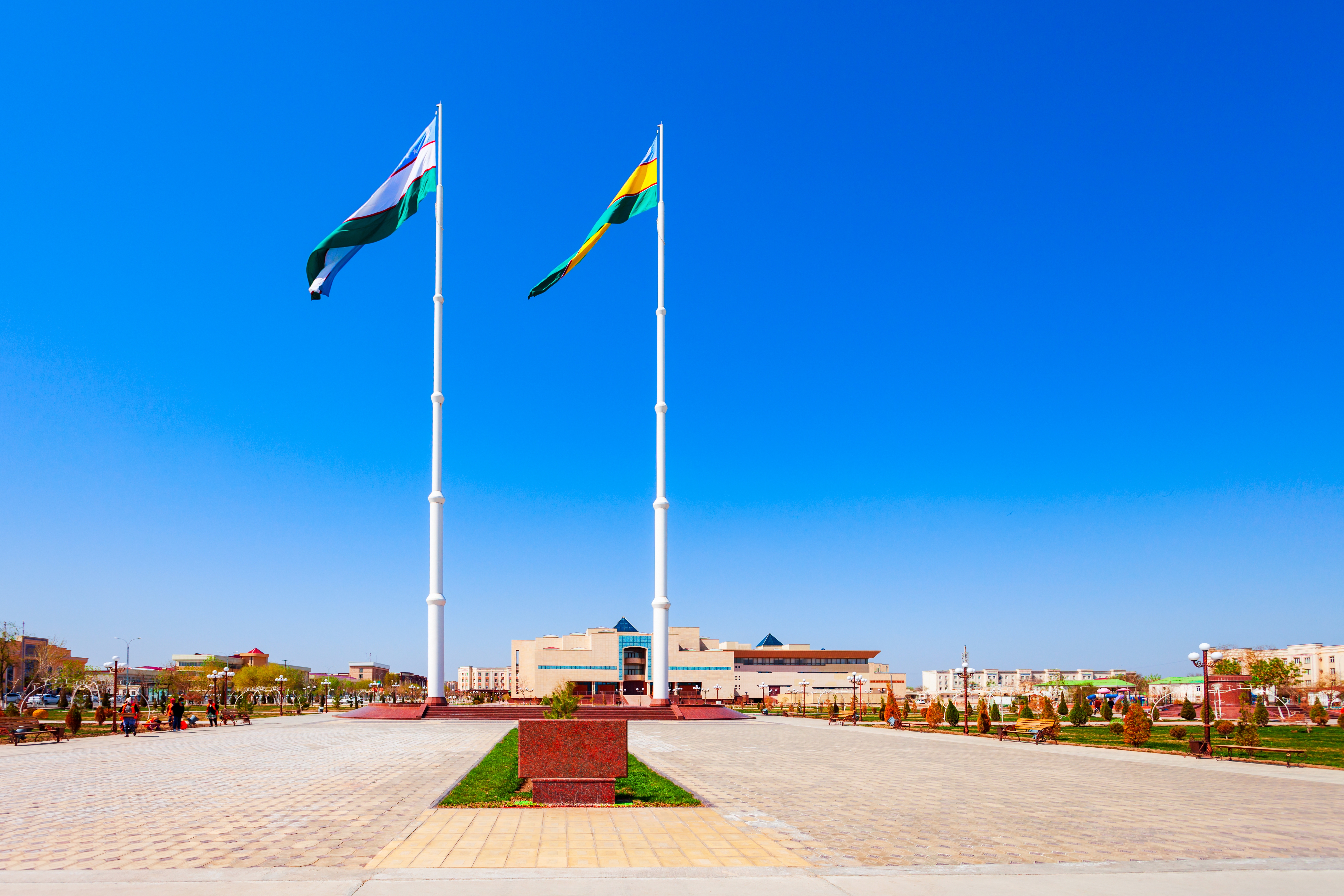 A front view of the Nukus Museum, which was established in 1966. – © saiko3p/ Shutterstock