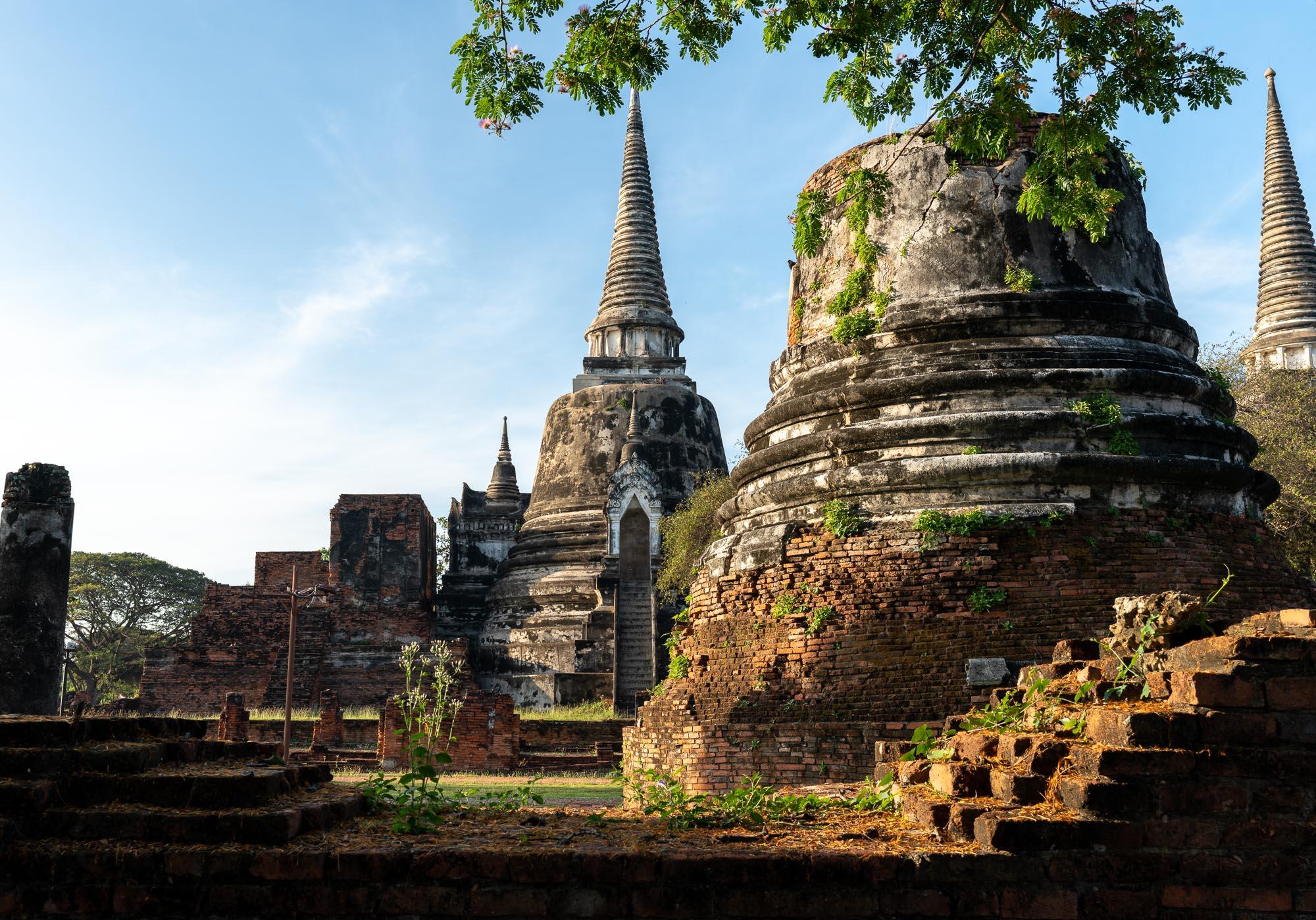 Wat Phra Si Sanphet was built on the site of the original Royal Palace, which moved to an adjacent site in the mid-15th century. – © Michael Turtle