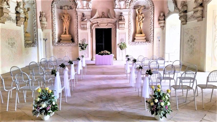 Sala Terrena is being used almost every saturday for wedding ceremonies. – © Archive of the Archiepiscopal Castle Kroměříž