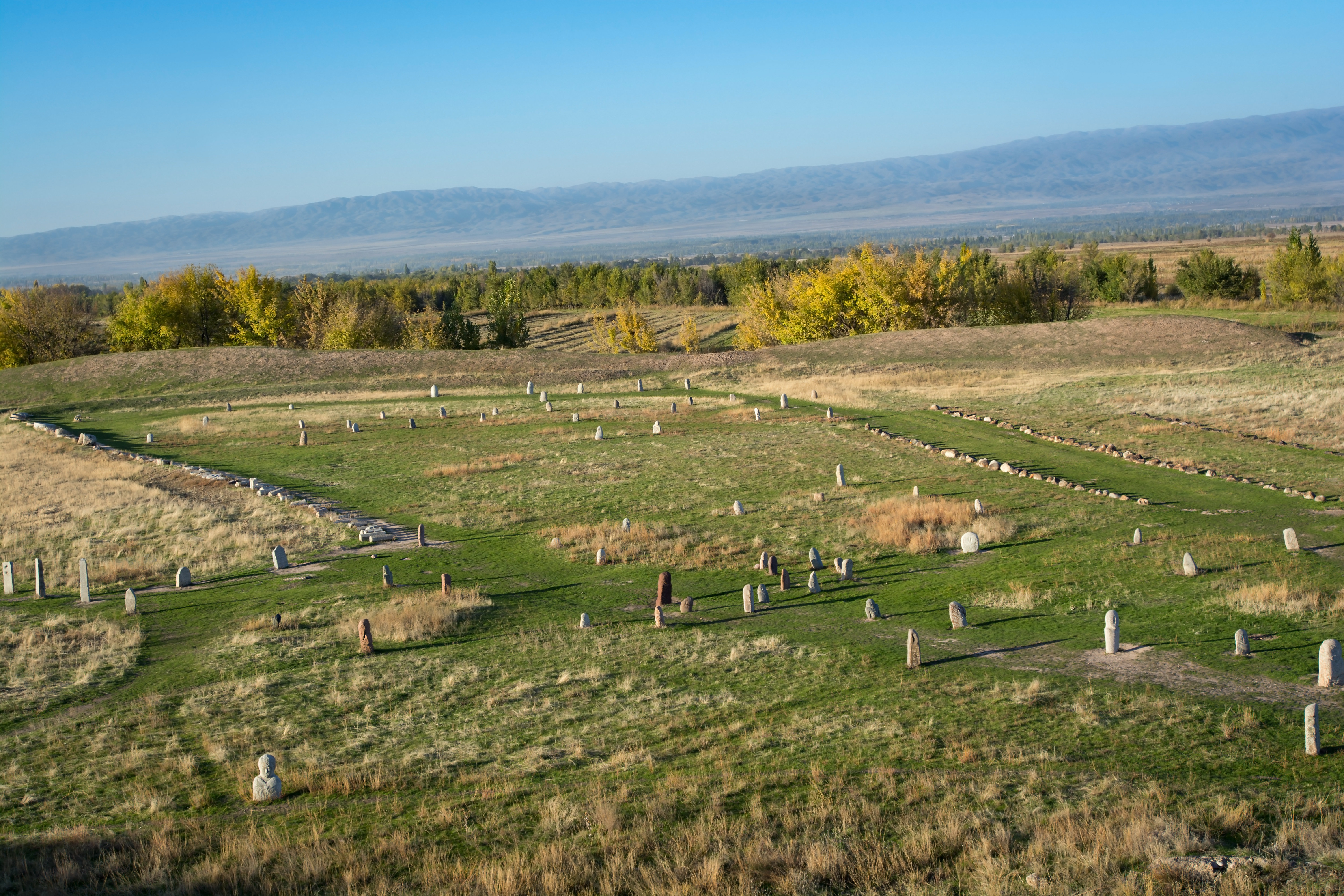 Balbals in Chuy Valley in Balasagum, Tokmok region, northern Kyrgyzstan – © Ron Ramtang / Shutterstock Balbals in Chuy Valley in Balasagum, Tokmok region, northern Kyrgyzstan – © Ron Ramtang / Shutterstock