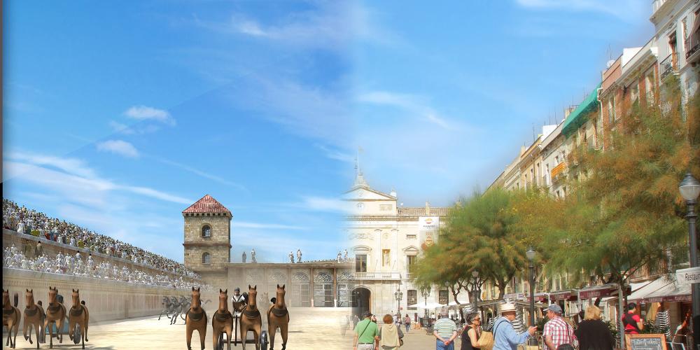 Roman Circus and the current Plaça de la Font. – © Imageen