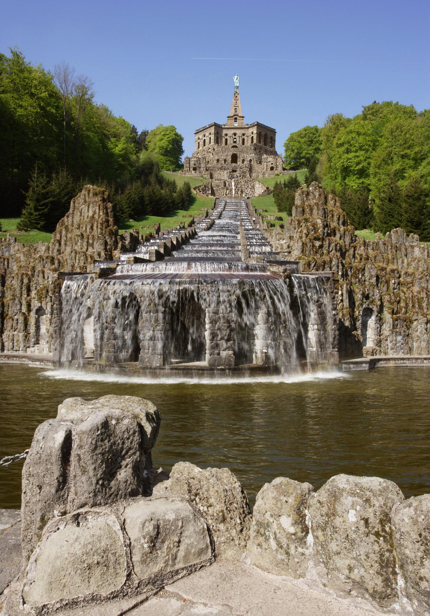 The water features start at the Hercules monument and the baroque cascades. – © Arno Hensmanns, MHK