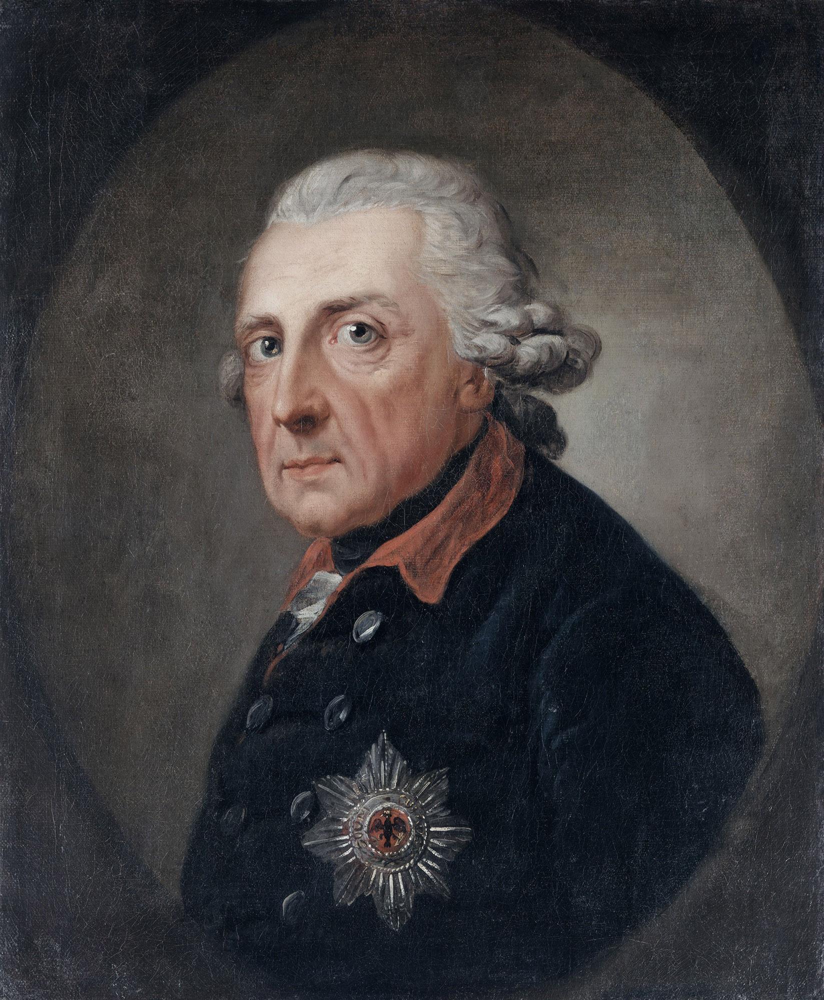 Frederick the Great. – © J. P. Andres / SPSG, Sanssouci Palace, Frederick the Great 1781 by Anton Graff