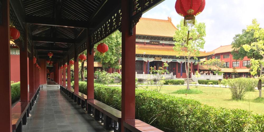 All of the monasteries are quiet and peaceful places to stroll through and get a glimpse each country's Buddhist culture and iconography. – © Frank Biasi