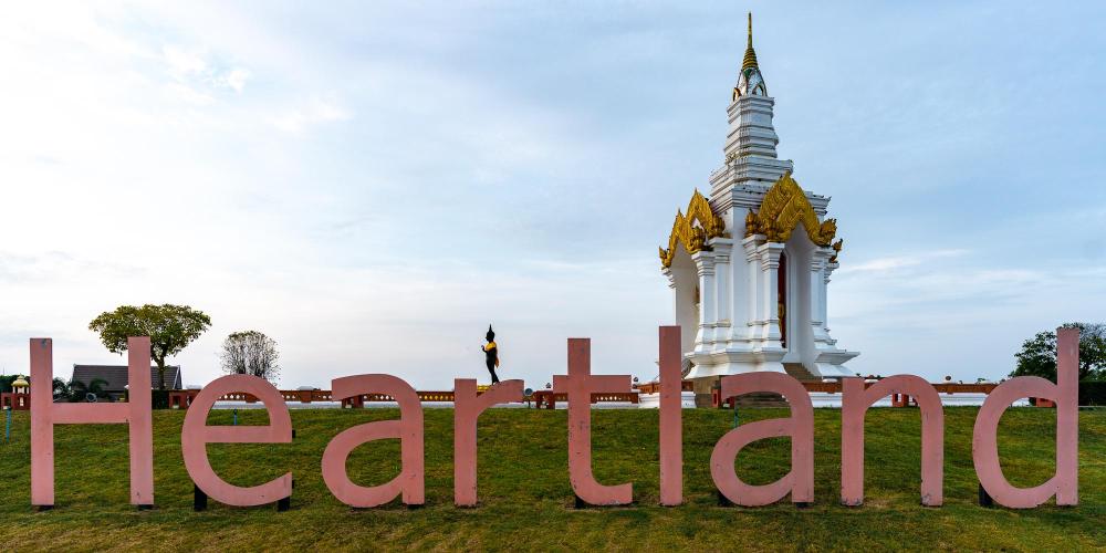 The Holy Heartland island was built using soil from 843 local villages to represent the people of Sukhothai. – © Michael Turtle The Holy Heartland island was built using soil from 843 local villages to represent the people of Sukhothai. – © Michael Turtle