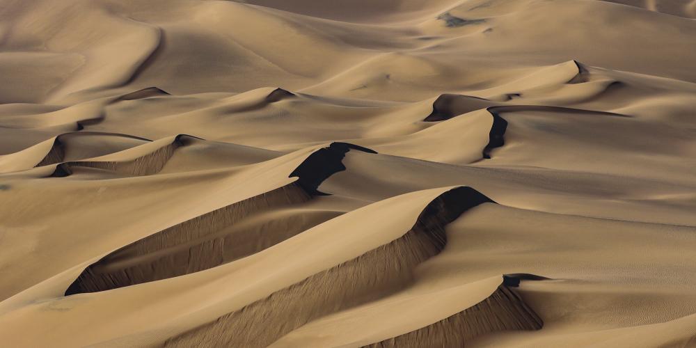 Incredible sand dunes in Lut Desert.