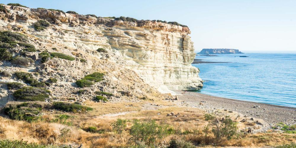 The chalk cliffs of Akamas Peninsula – © Michael Turtle