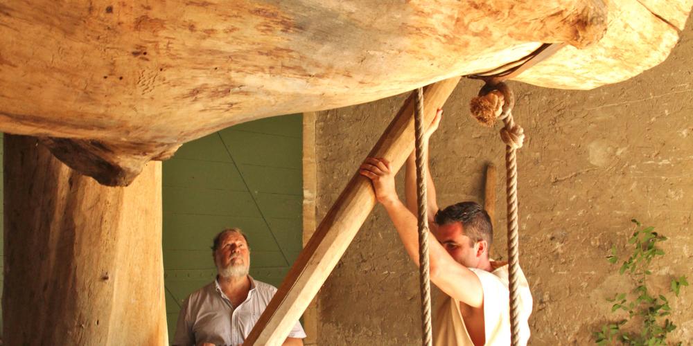 Visit a Gallo-Roman domain, with its amphorae, its press reconstructed in the same way thanks to a meticulous archaeological work. – © C. Parent Visit a Gallo-Roman domain, with its amphorae, its press reconstructed in the same way thanks to a meticulous archaeological work. – © C. Parent