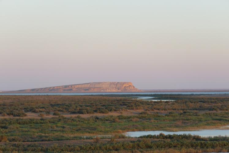 Looking across the waters of Lake Zengibaba – © A. Amanov