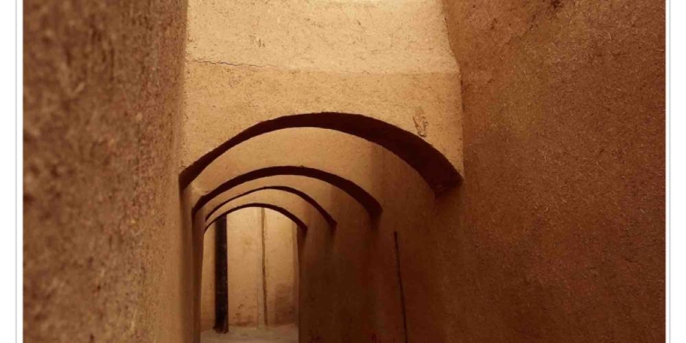 Arched passage, Jameh Mosque of Yazd.