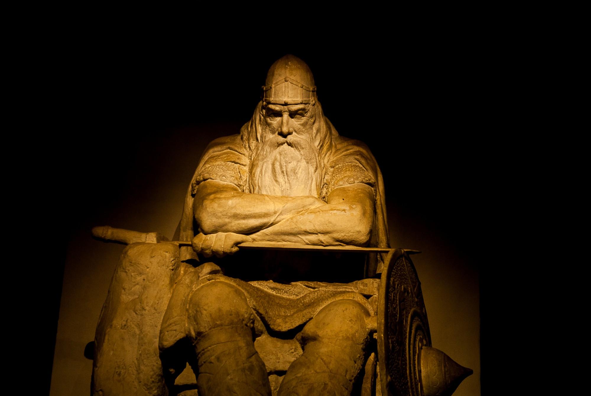 Holger the Dane is said to awaken when Denmark is under threat. Sleeping slumped in his chair by the passageway to the dark, dank casemates, he is a symbol of pride for Danish people. – © Thomas Rahbek Holger the Dane is said to awaken when Denmark is under threat. Sleeping slumped in his chair by the passageway to the dark, dank casemates, he is a symbol of pride for Danish people. – © Thomas Rahbek