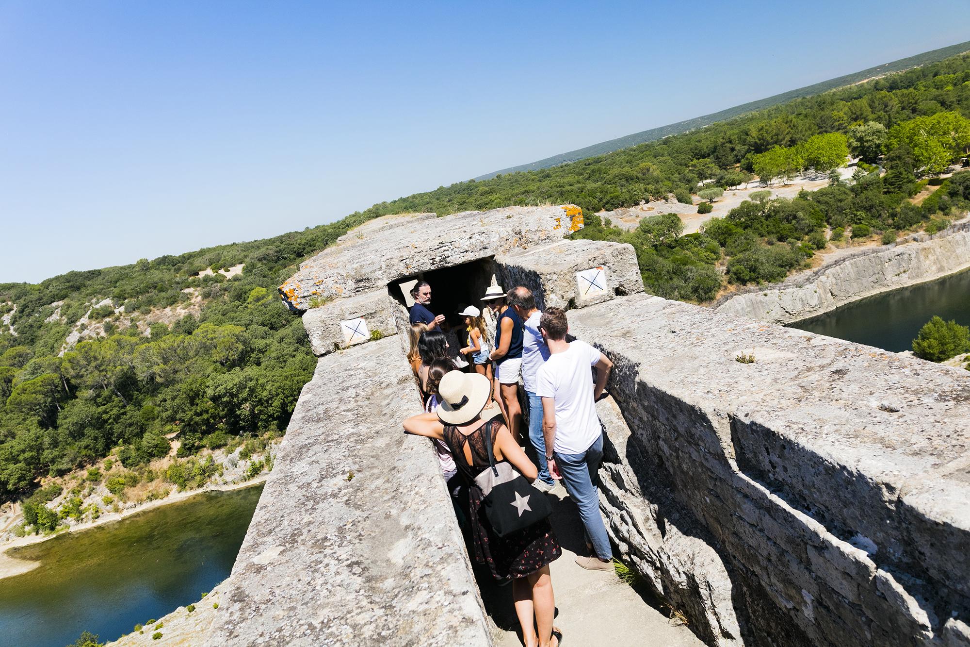 Visite guidée du 3ème niveau du pont de l'aqueduc romain. - © Aurelio Rodriguez