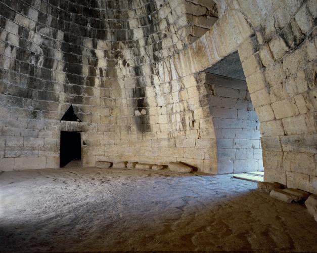 The interior of the Treasury of Atreus. – © I. Iliadis. Hellenic Ministry of Culture and Sports / Ephorate of Antiquities of Argolida