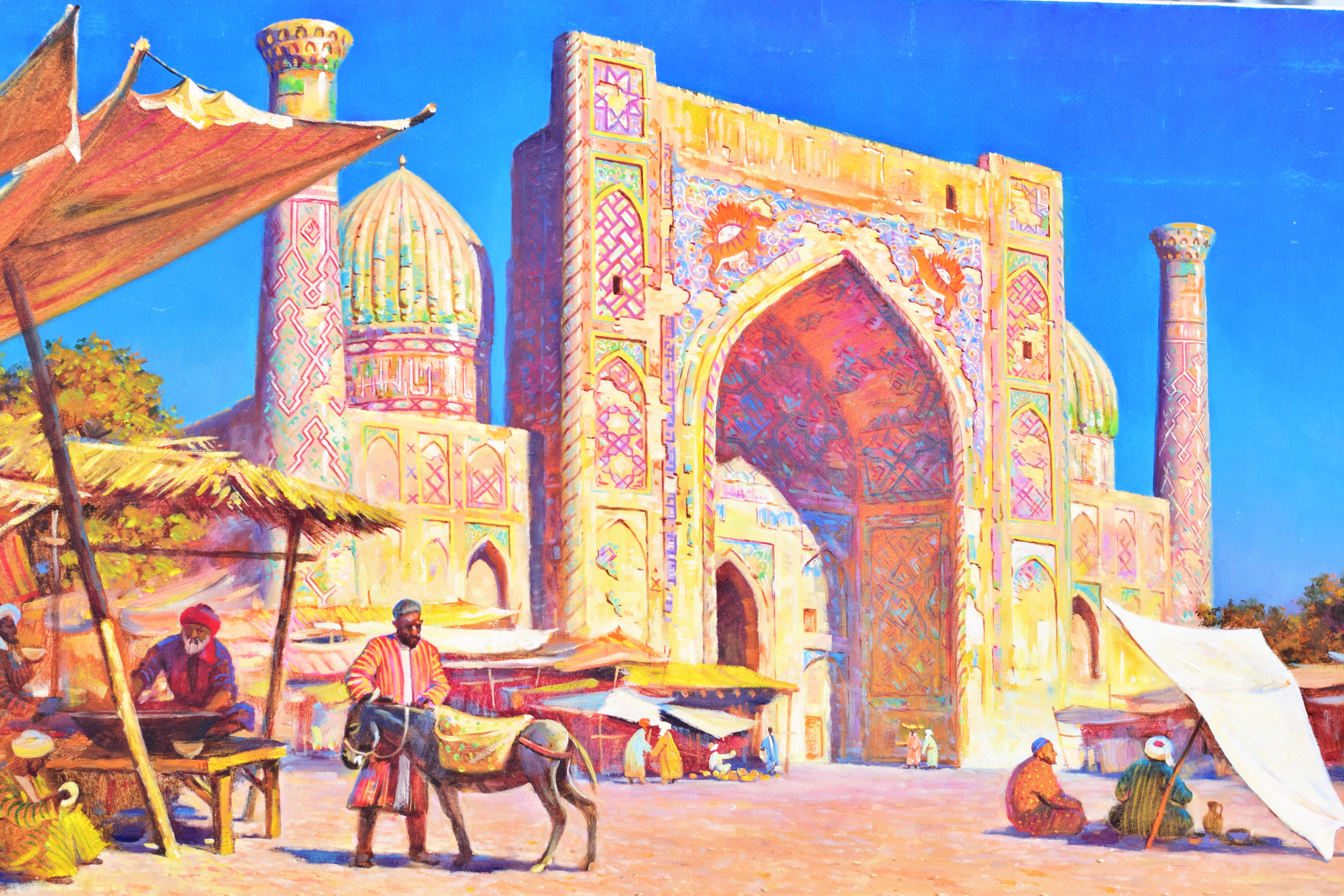 An oil painting of Samarkand city – © Yuta Stolyarova / Shutterstock An oil painting of Samarkand city – © Yuta Stolyarova / Shutterstock