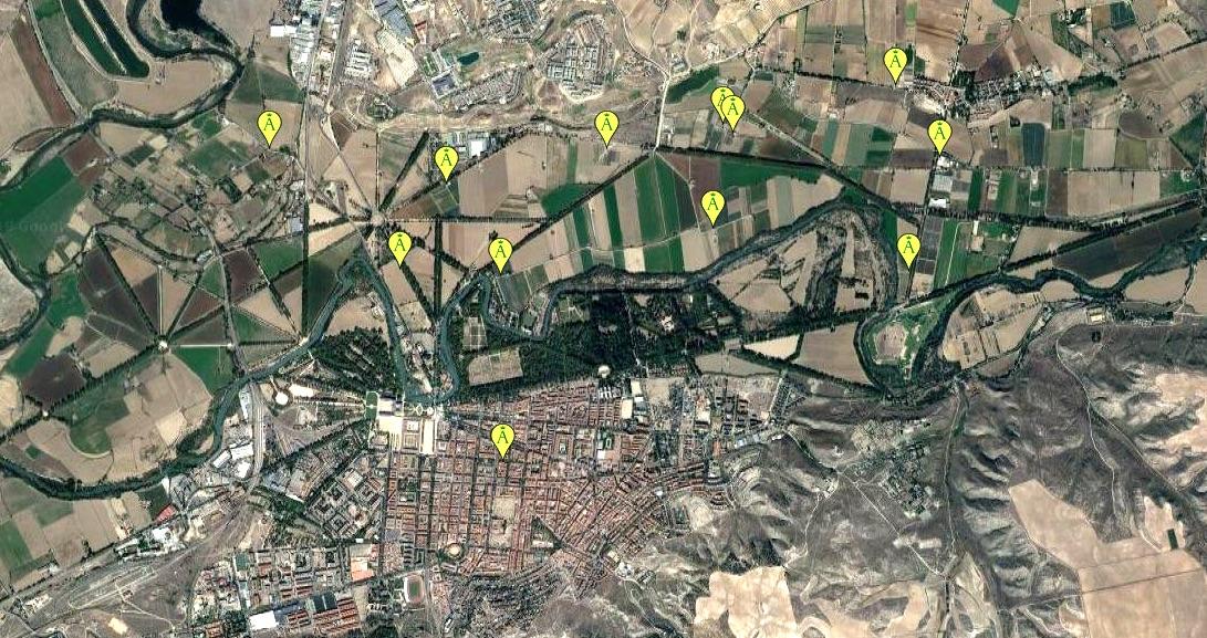 Carte des fermes d'Aranjuezs – © Huerta de Aranjuez / Google Maps