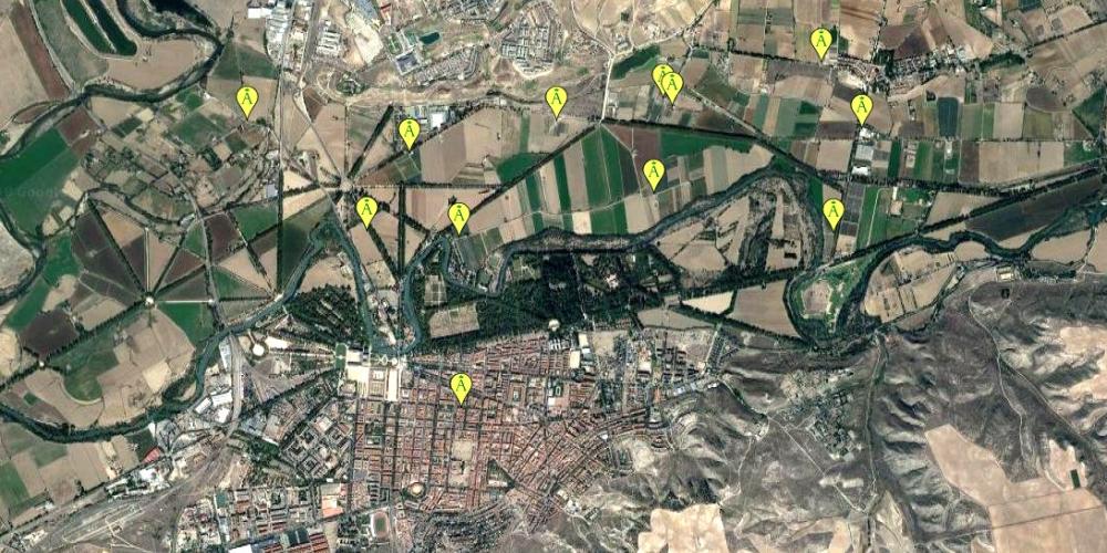 Carte des fermes d'Aranjuez – © Huerta de Aranjuez / Google Maps