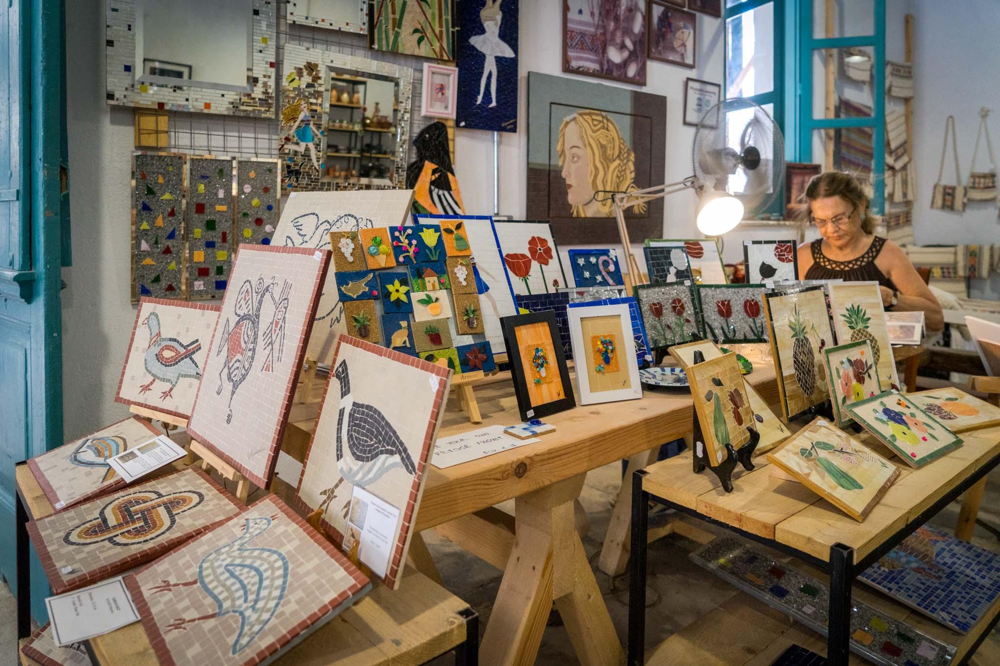 The art workshops of The Place are in a building that is close to the centre of Paphos. – © Michael Turtle
