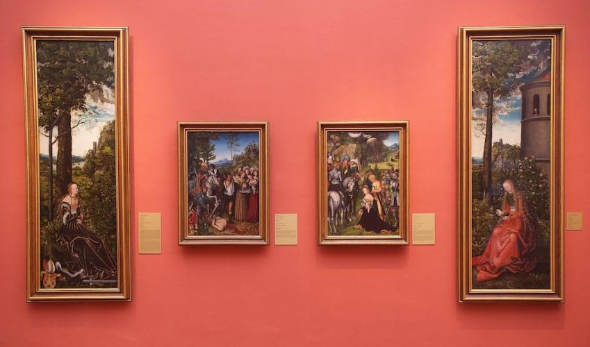 The best documented paintings in the collection of the Castle od Kroměříž are two altarpieces Lucas Cranach the Elder acquired during the episcopate of the Bishop Stanislaus Thurzo. – © Archive of the Archiepiscopal Castle Kroměříž