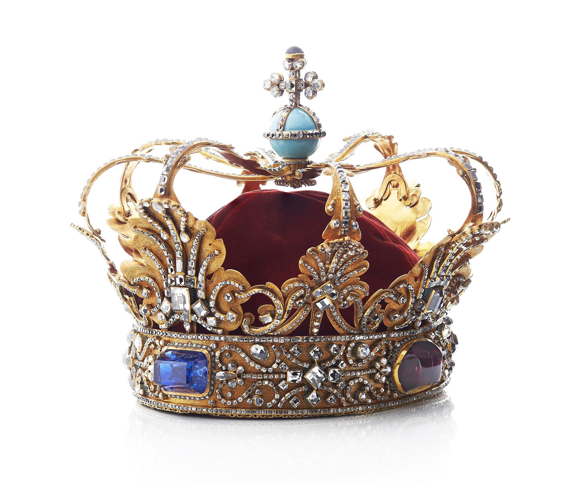 La Couronne des Rois Absolus, utilisée par les rois Christian V à Christian VIII, est l'un des nombreux trésors du Château de Rosenborg. – © Iben Kaufmann