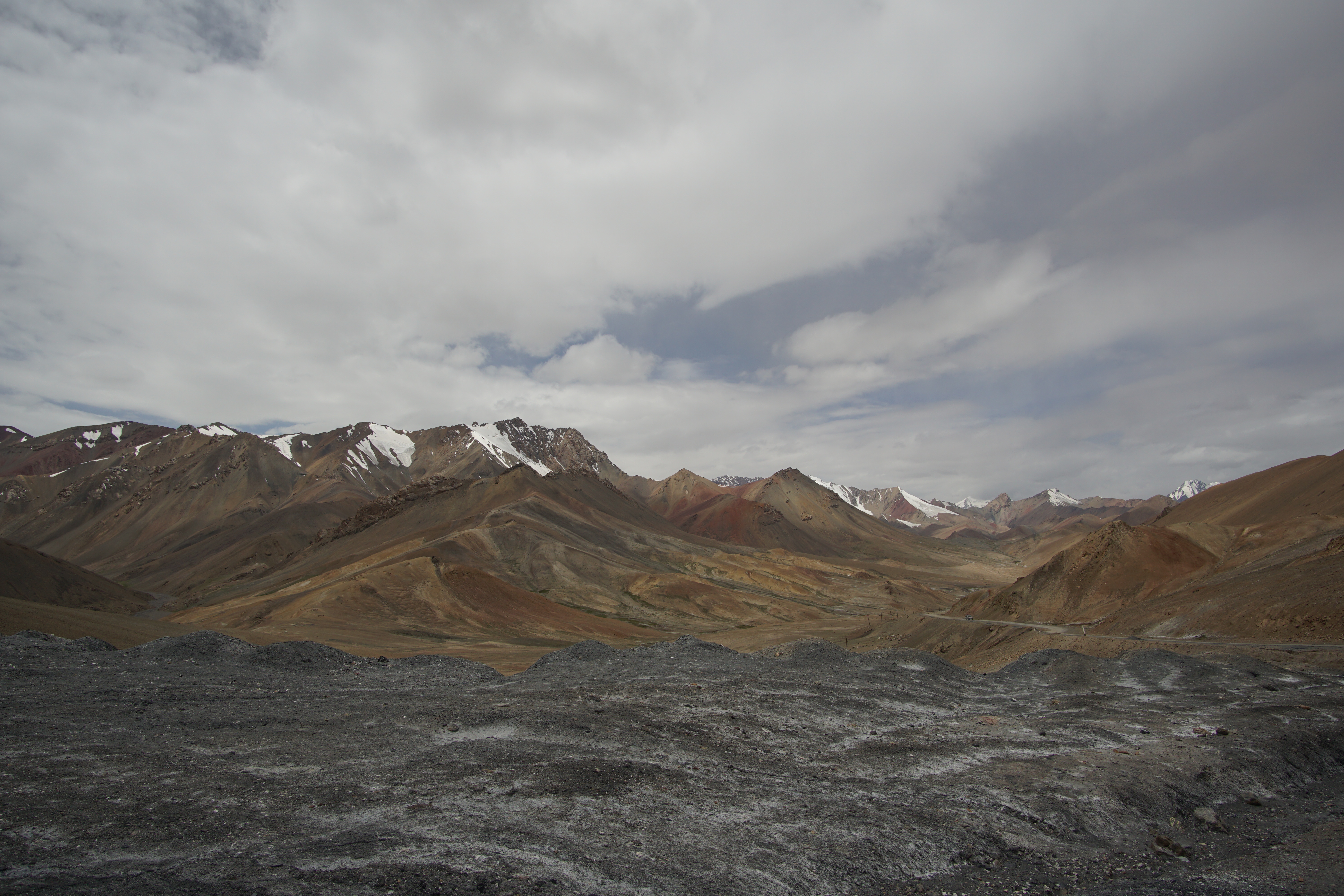 Snow on the peaks of Pamir Mountains. – © Cherry Kan Snow on the peaks of Pamir Mountains. – © Cherry Kan