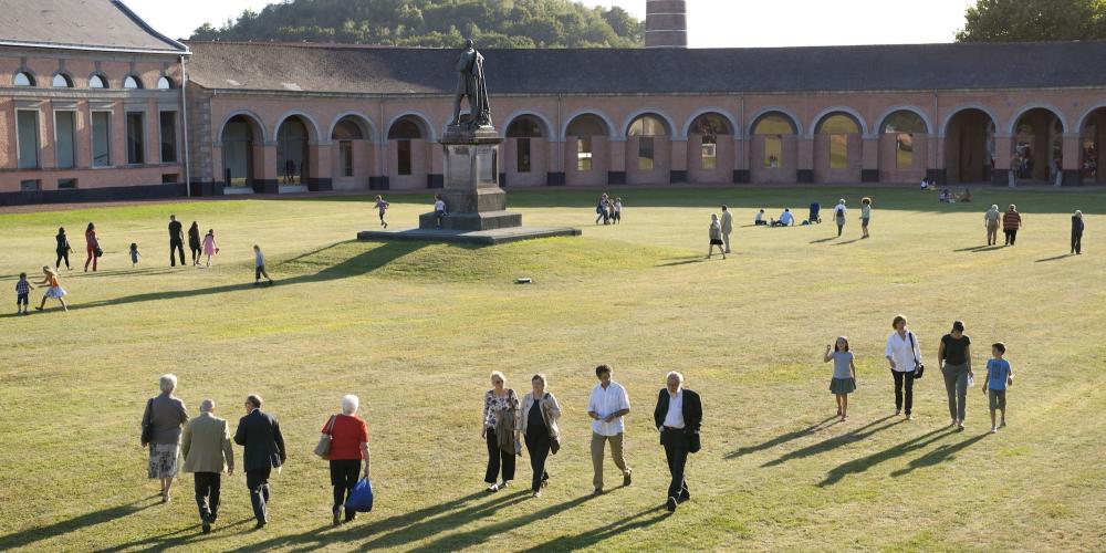The main plaza of Grand Hornu. – © Philippe De Gobert / MAC's The main plaza of Grand Hornu. – © Philippe De Gobert / MAC's